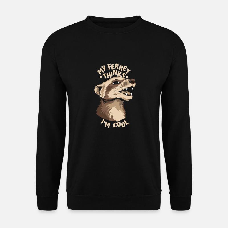Frettchen Iltis Cool - Unisex Pullover - Schwarz