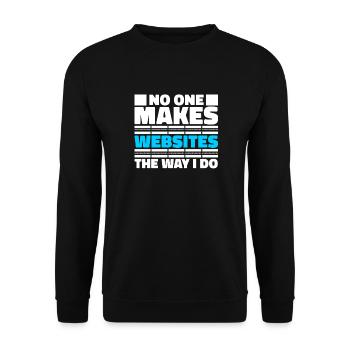 Web Developer Web Developer Funny - Unisex Sweatshirt - black - Front - Alina (178cm) & Michal (187cm)