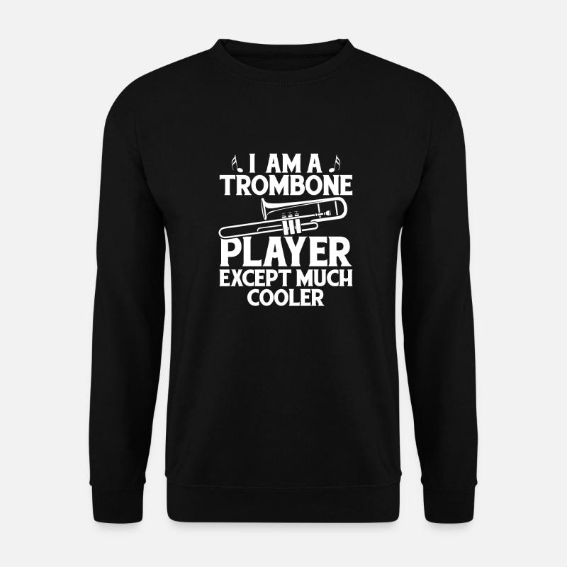 Brass Band Trombone Cool Brass Band Trombone - Unisex Sweatshirt - black