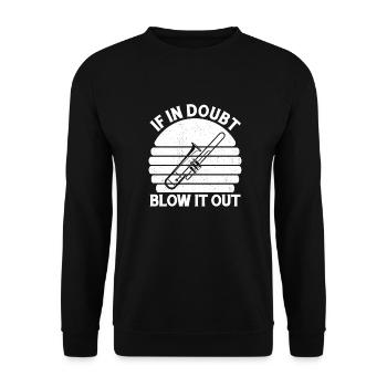 Spielmannszug Trombone drôle - Sweat-shirt Unisexe - noir - Devant - Alina (178cm) & Michal (187cm)