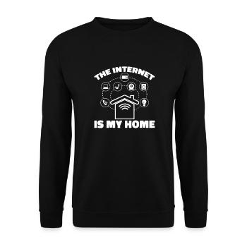 Web Developer Web Developer Internet - Unisex Sweatshirt - black - Front - Alina (178cm) & Michal (187cm)
