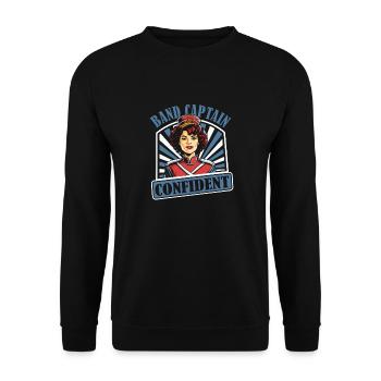 Fan train marching band - Unisex Sweatshirt - black - Front - Alina (178cm) & Michal (187cm)