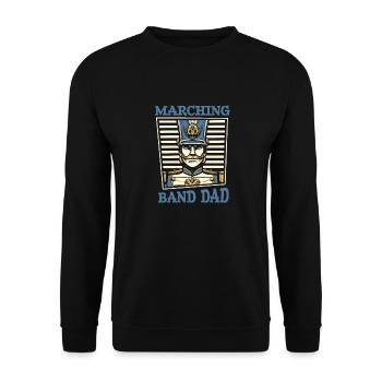 Fan train marching band dad - Unisex Sweatshirt - black - Front - Alina (178cm) & Michal (187cm)