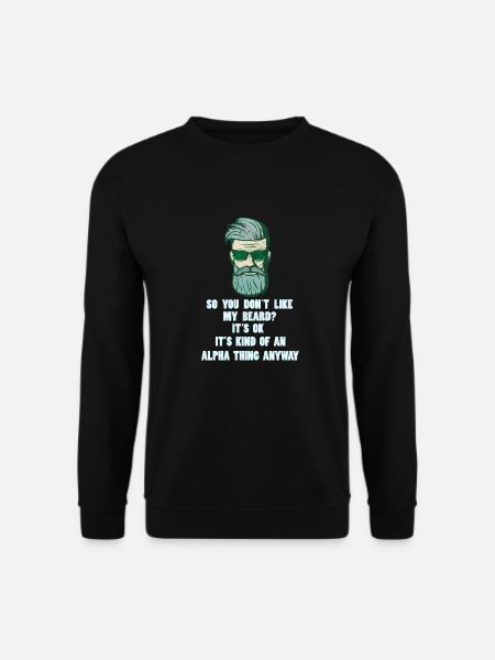 Beard full beard - Unisex Sweatshirt - black