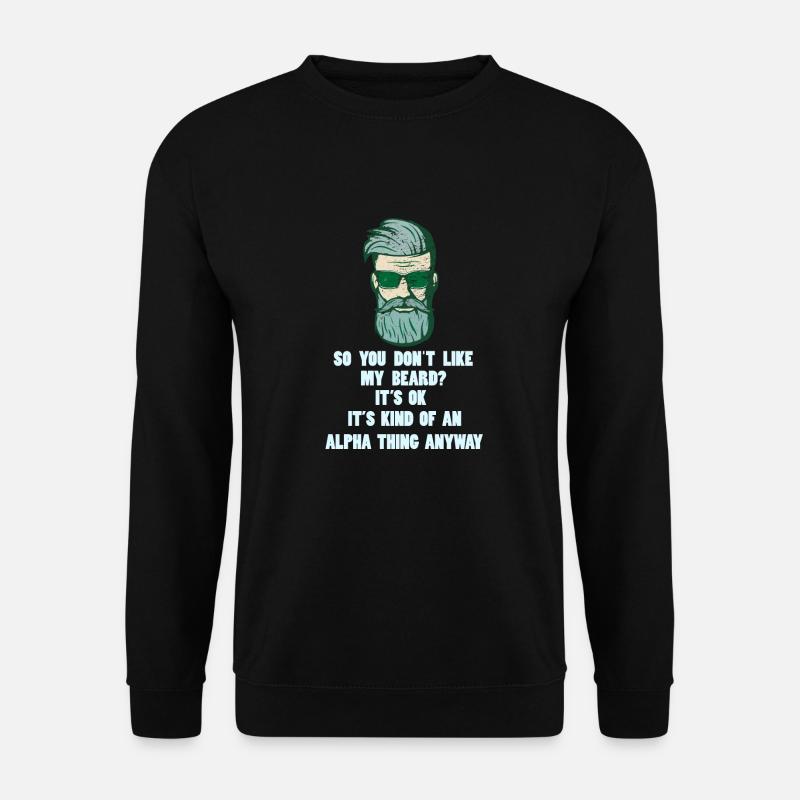 Bart Vollbart - Unisex Pullover - Schwarz
