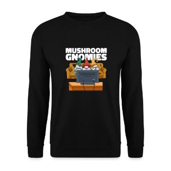 Cueilleurs de champignons Champignons TV Nain de champignons - Sweat-shirt Unisexe - noir - Devant - Alina (178cm) & Michal (187cm)