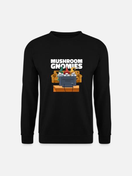 Mushroom pickers Mushrooms TV Mushroom dwarf - Unisex Sweatshirt - black