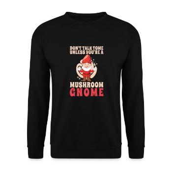 Cueilleurs de champignons Champignons Drôle de nain de champignons - Sweat-shirt Unisexe - noir - Devant - Alina (178cm) & Michal (187cm)