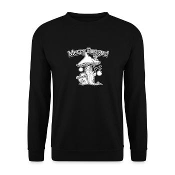 Cueilleurs de champignons Champignons Noël Nain de champignons - Sweat-shirt Unisexe - noir - Devant - Alina (178cm) & Michal (187cm)