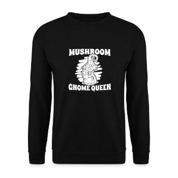 Cueilleurs de champignons Champignons Reine Champignon Nain - Sweat-shirt Unisexe - noir - Devant - Alina (178cm) & Michal (187cm)