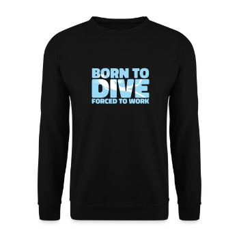 Diving Diver Funny Commercial Diving - Unisex Sweatshirt - black - Front - Alina (178cm) & Michal (187cm)