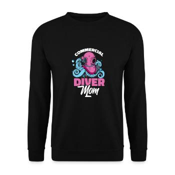 Plongeuse Mère Plongée Commerciale - Sweat-shirt Unisexe - noir - Devant - Alina (178cm) & Michal (187cm)