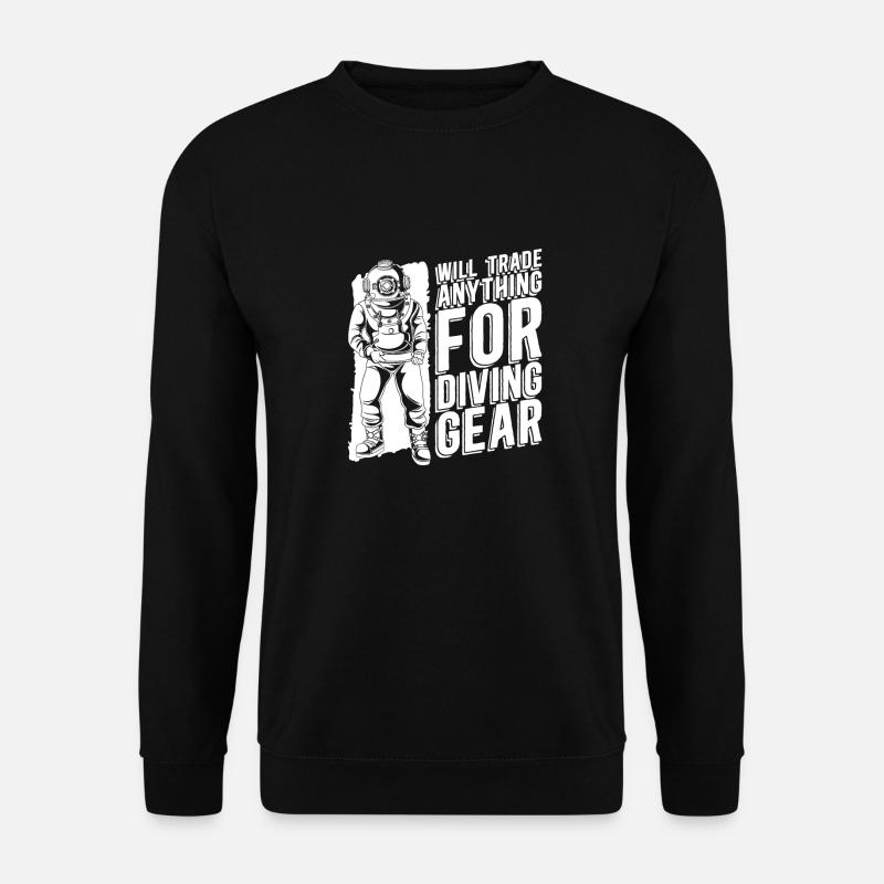 Plongeurs Plongée commerciale - Sweat-shirt Unisexe - noir