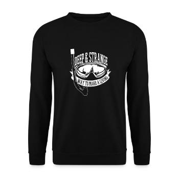 Diving Divers Commercial Diving - Unisex Sweatshirt - black - Front - Alina (178cm) & Michal (187cm)