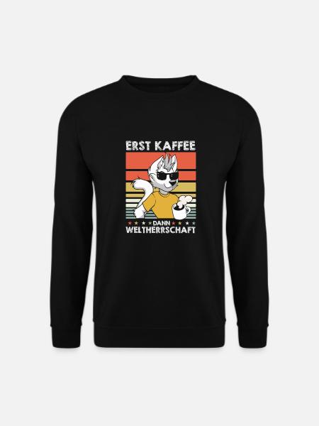 Furry Fandom Fursuits Kaffee - Unisex Pullover - Schwarz