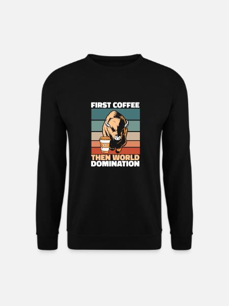 Bison Buffalo Coffee - Unisex Sweatshirt - black