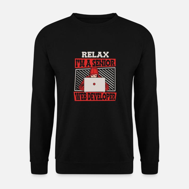 Web Entwickler Webdeveloper Senior - Unisex Pullover - Schwarz
