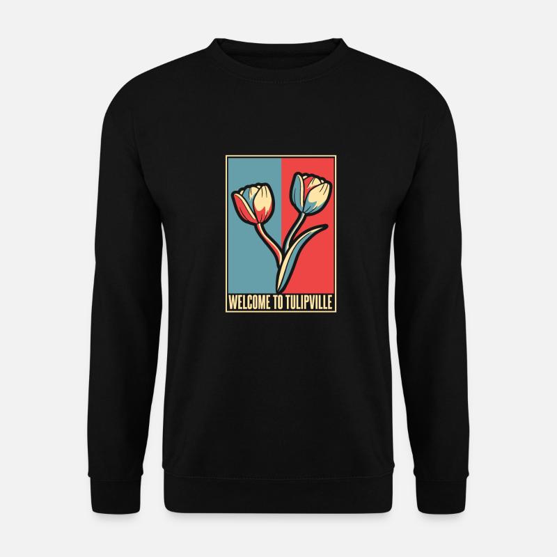 Tulpen Tulpen - Unisex Pullover - Schwarz