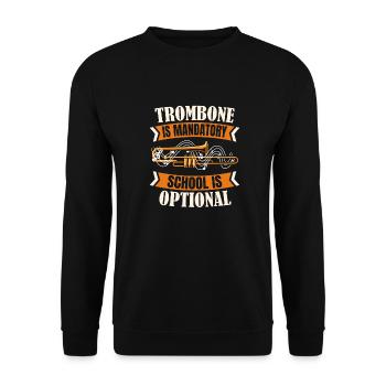 Spielmannszug Trombone drôle - Sweat-shirt Unisexe - noir - Devant - Alina (178cm) & Michal (187cm)