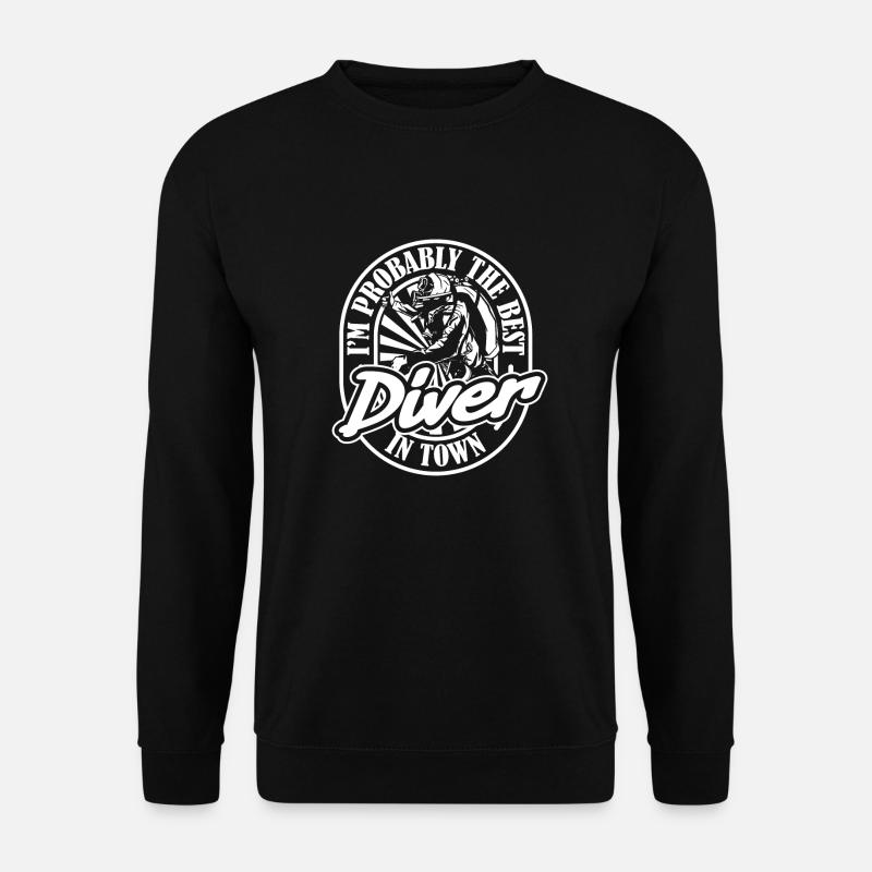 Diving Diver - Unisex Sweatshirt - black