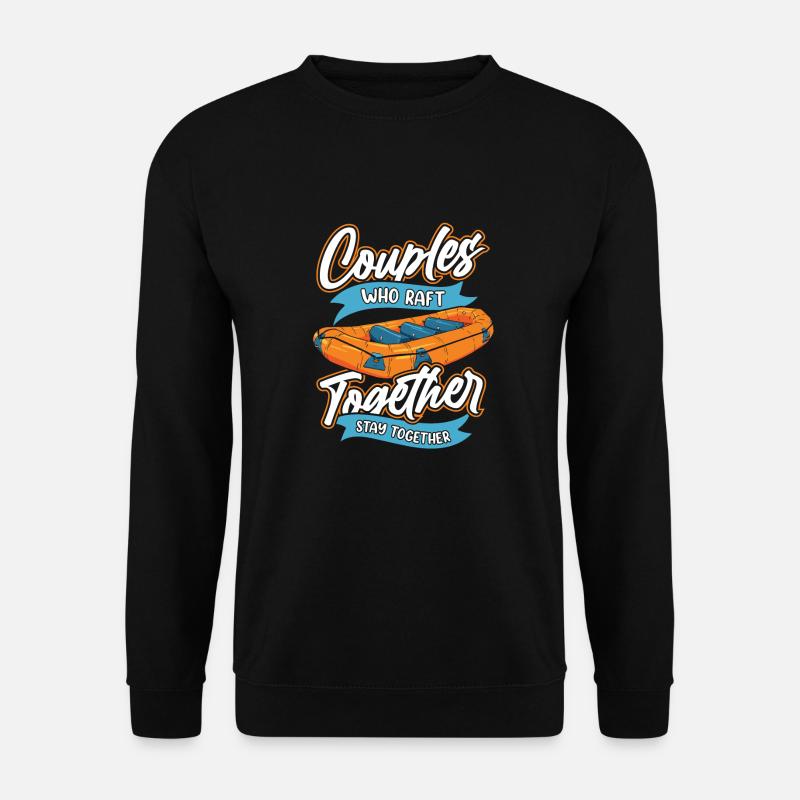 Rafting Couple - Unisex Sweatshirt - black
