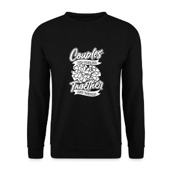 Cheerleader Cheerleading Couple - Unisex Sweatshirt - black - Front - Alina (178cm) & Michal (187cm)