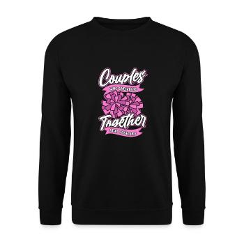 Cheerleader Cheerleading C - Unisex Sweatshirt - black - Front - Alina (178cm) & Michal (187cm)