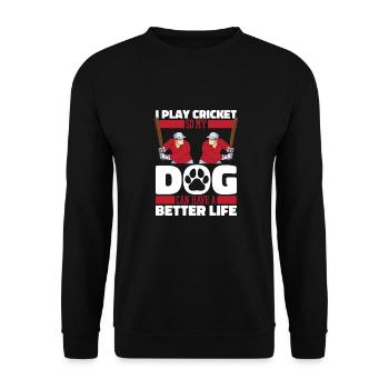 cricket - Unisex Sweatshirt - black - Front - Alina (178cm) & Michal (187cm)