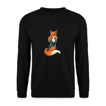 Furry Fandom Fursuits Cool - Sweat-shirt Unisexe - noir - Devant - Alina (178cm) & Michal (187cm)