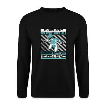 Le parachutisme intérieur à son meilleur - Sweat-shirt Unisexe - noir - Devant - Alina (178cm) & Michal (187cm)