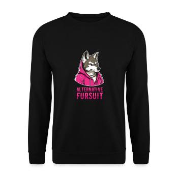 Furry Fandom Fursuits Cool - Sweat-shirt Unisexe - noir - Devant - Alina (178cm) & Michal (187cm)