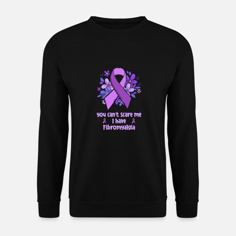 Fleur de rhumatisme de fibromyalgie - Sweat-shirt Unisexe - noir