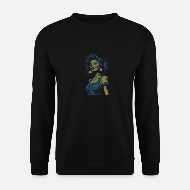 Zombie Halloween Lady - Sweat-shirt Unisexe - noir