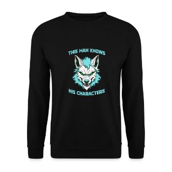Furry Fandom Fursuits Cool - Unisex Sweatshirt - black - Front - Alina (178cm) & Michal (187cm)