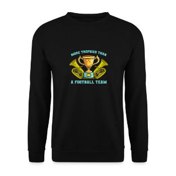 Fanfare Procession Tuba Funny - Unisex Sweatshirt - black - Front - Alina (178cm) & Michal (187cm)