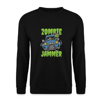 Zombie Halloween Halloween - Unisex Pullover - Schwarz - Vorne - Alina (178cm) & Michal (187cm)