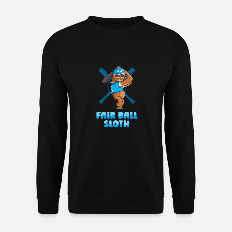 Sloth Cute Sloth Baseball - Sweat-shirt Unisexe - noir