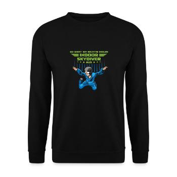 Indoor Skydiving Cool Indoor Fallschirmspringen - Unisex Sweatshirt - black - Front - Alina (178cm) & Michal (187cm)