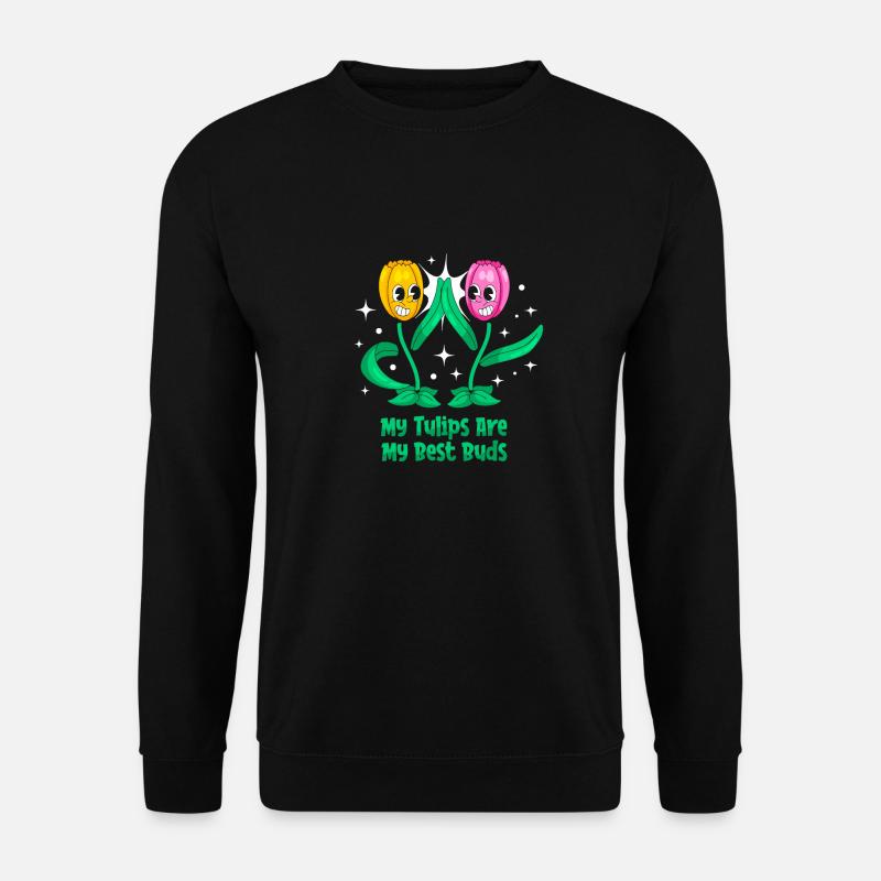 Tulips Cute - Unisex Sweatshirt - black