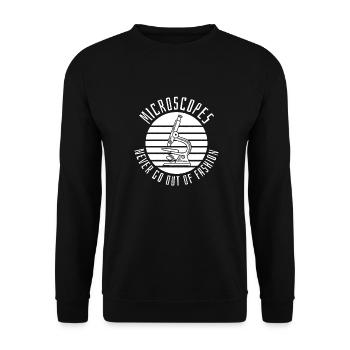 Biology Biologist - Unisex Sweatshirt - black - Front - Alina (178cm) & Michal (187cm)