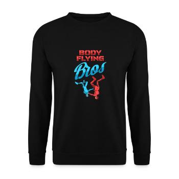 Indoor Skydiving Cool Indoor Fallschirmspringen - Unisex Sweatshirt - black - Front - Alina (178cm) & Michal (187cm)