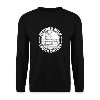 Wagon de lait de vache à la retraite - Sweat-shirt Unisexe - noir - Devant - Alina (178cm) & Michal (187cm)
