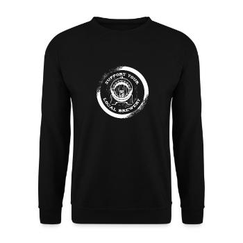 Craft Beer Bier Craftbier - Unisex Sweatshirt - black - Front - Alina (178cm) & Michal (187cm)