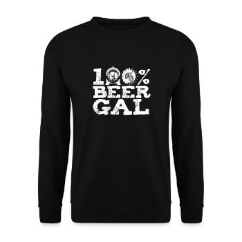 Bière artisanale Bière artisanale Baril de bière artisanale - Sweat-shirt Unisexe - noir - Devant - Alina (178cm) & Michal (187cm)