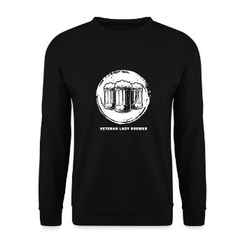 Craft Beer Bier Craftbier - Unisex Sweatshirt - black - Front - Alina (178cm) & Michal (187cm)