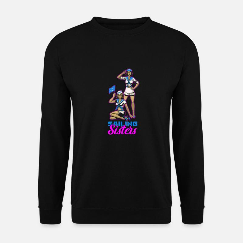 Sailing Sailor Sailboat Cool - Unisex Sweatshirt - black