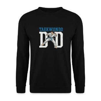 Taekwondo Father Taekwondo Father Taekwondo Dad - Unisex Sweatshirt - black - Front - Alina (178cm) & Michal (187cm)