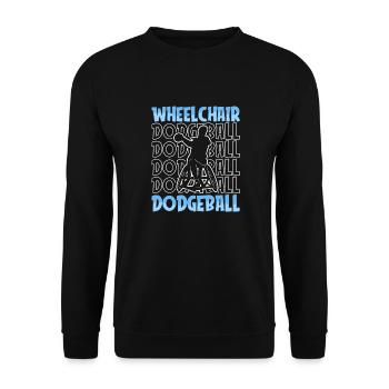 Fauteuil roulant de ballon chasseur - Sweat-shirt Unisexe - noir - Devant - Alina (178cm) & Michal (187cm)