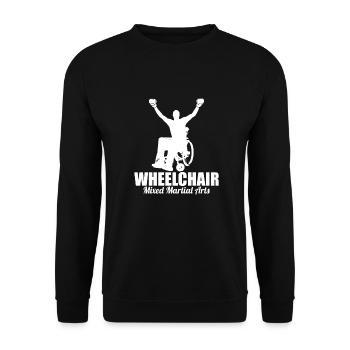 Mixed Martial Arts Rollstuhl - Unisex Pullover - Schwarz - Vorne - Alina (178cm) & Michal (187cm)