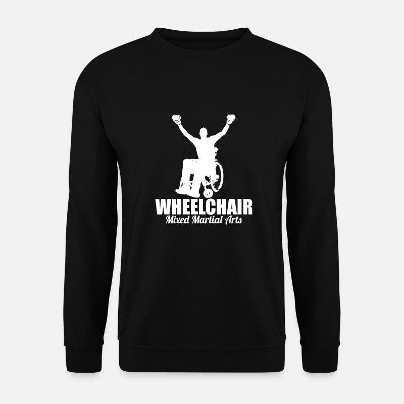 Mixed Martial Arts Rollstuhl - Unisex Pullover - Schwarz